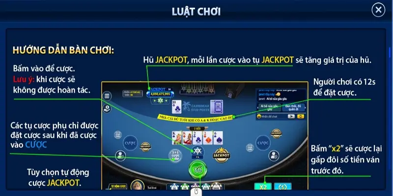 Stud Poker 5 lá tại Rikvip